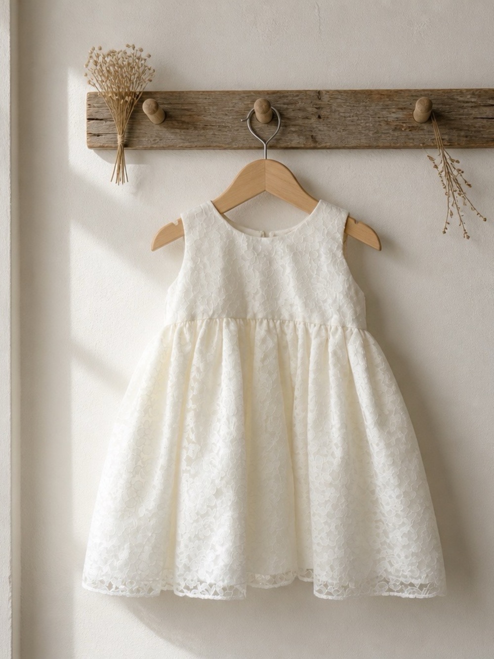 Barbie Elegant Ivory Lace Party Dress